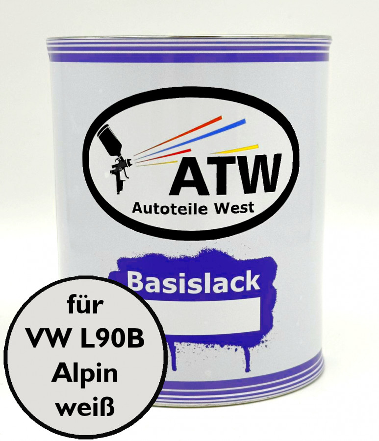 Autolack für VW L90B Alpinweiß